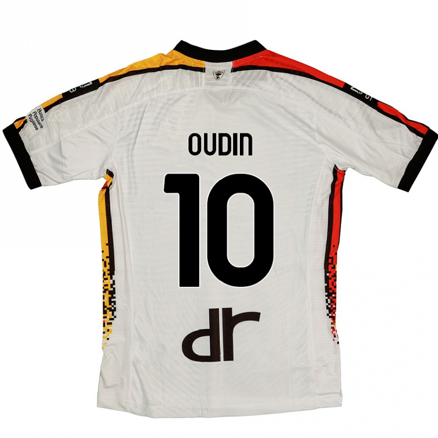 Kids Football Rémi Oudin #10 White Black Away Jersey 2024/25 T-Shirt Australia