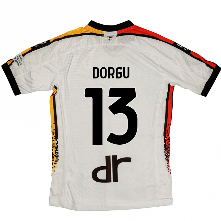 Kids Football Patrick Dorgu #13 White Black Away Jersey 2024/25 T-Shirt Australia