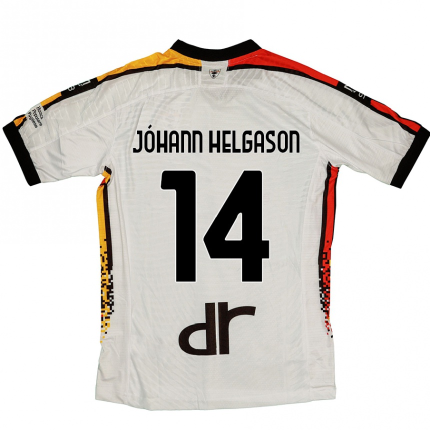 Kids Football Thórir Jóhann Helgason #14 White Black Away Jersey 2024/25 T-Shirt Australia