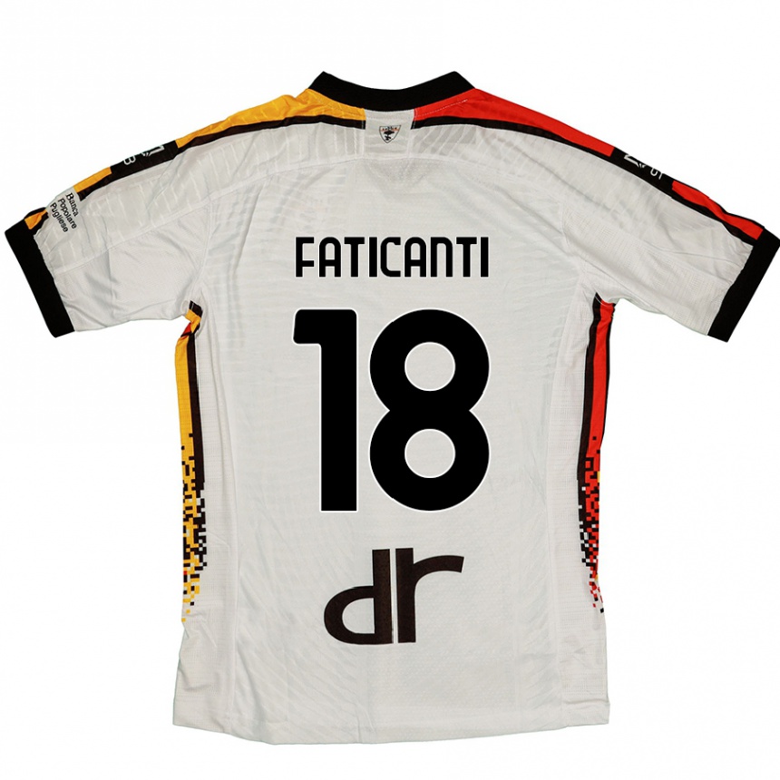 Kids Football Giacomo Faticanti #18 White Black Away Jersey 2024/25 T-Shirt Australia