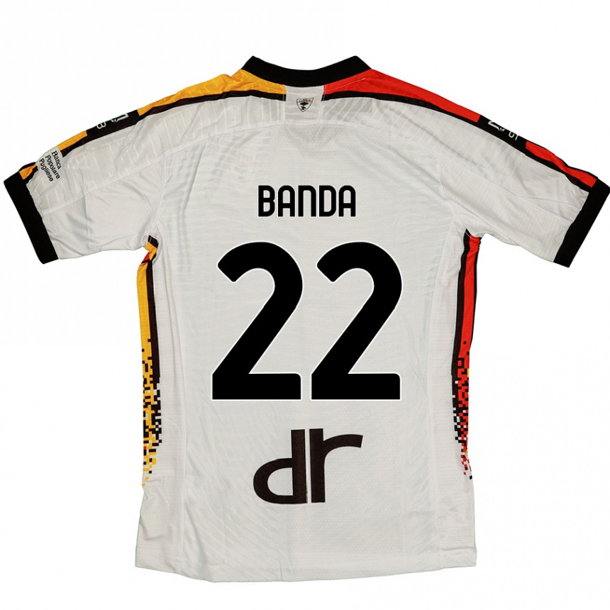 Kids Football Lameck Banda #22 White Black Away Jersey 2024/25 T-Shirt Australia