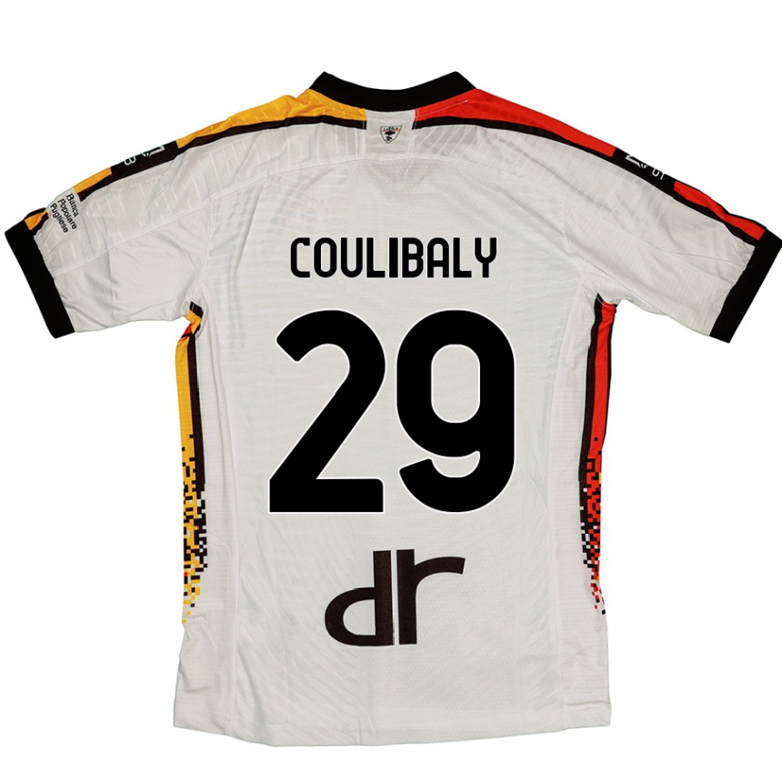 Kids Football Lassana Coulibaly #29 White Black Away Jersey 2024/25 T-Shirt Australia