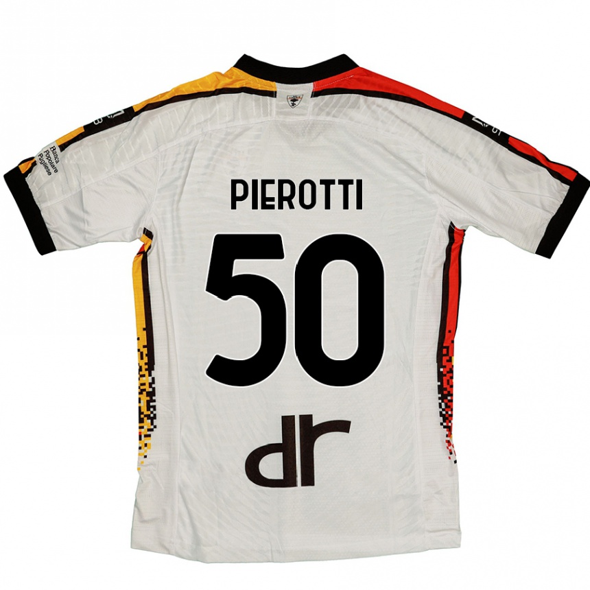 Kids Football Santiago Pierotti #50 White Black Away Jersey 2024/25 T-Shirt Australia