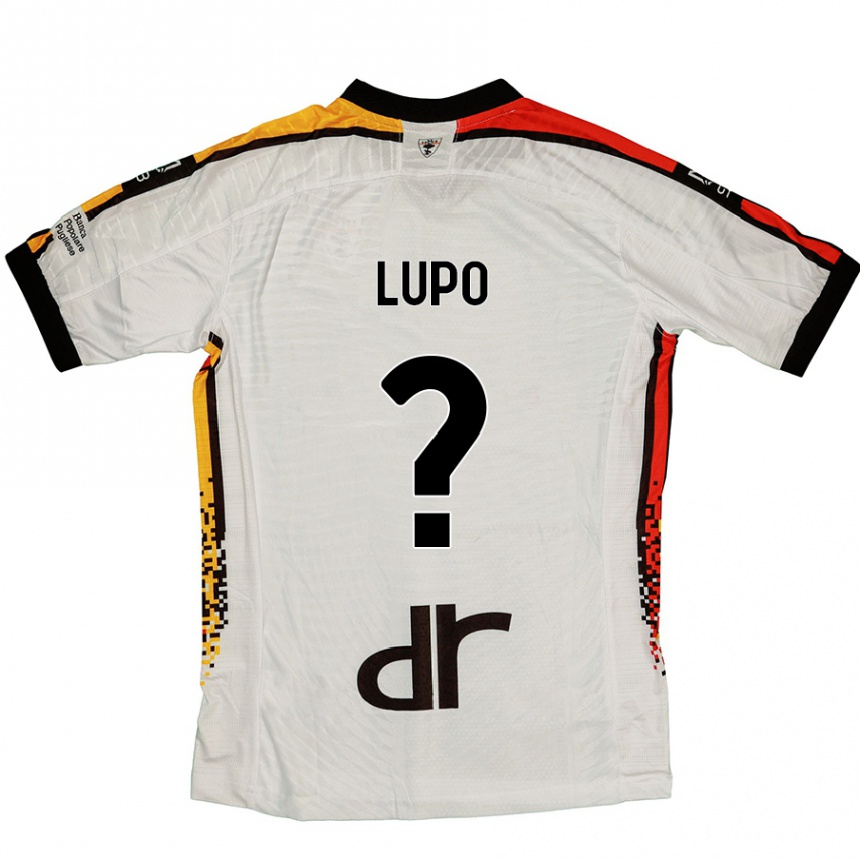 Kids Football Christian Lupo #0 White Black Away Jersey 2024/25 T-Shirt Australia