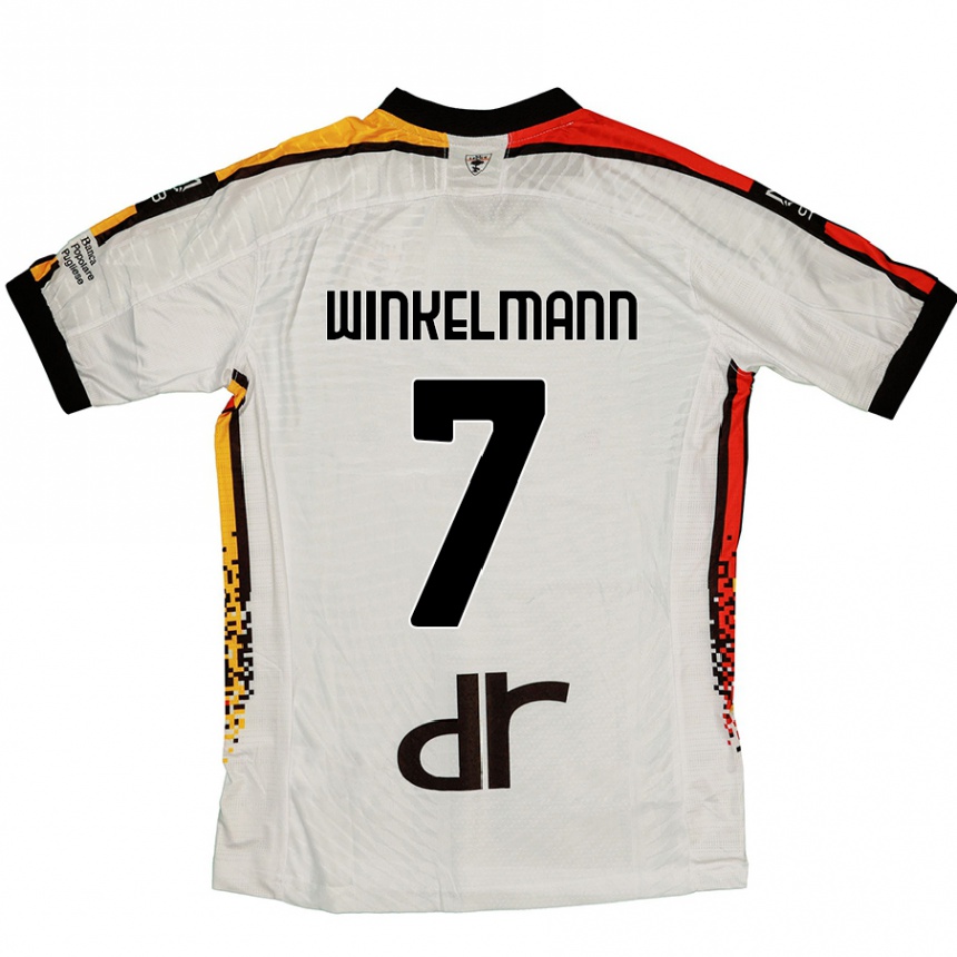 Kids Football Till Winkelmann #7 White Black Away Jersey 2024/25 T-Shirt Australia