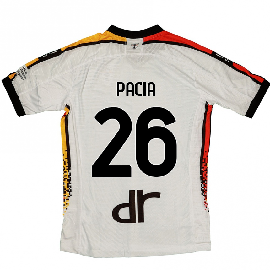 Kids Football Fabiano Pacia #26 White Black Away Jersey 2024/25 T-Shirt Australia