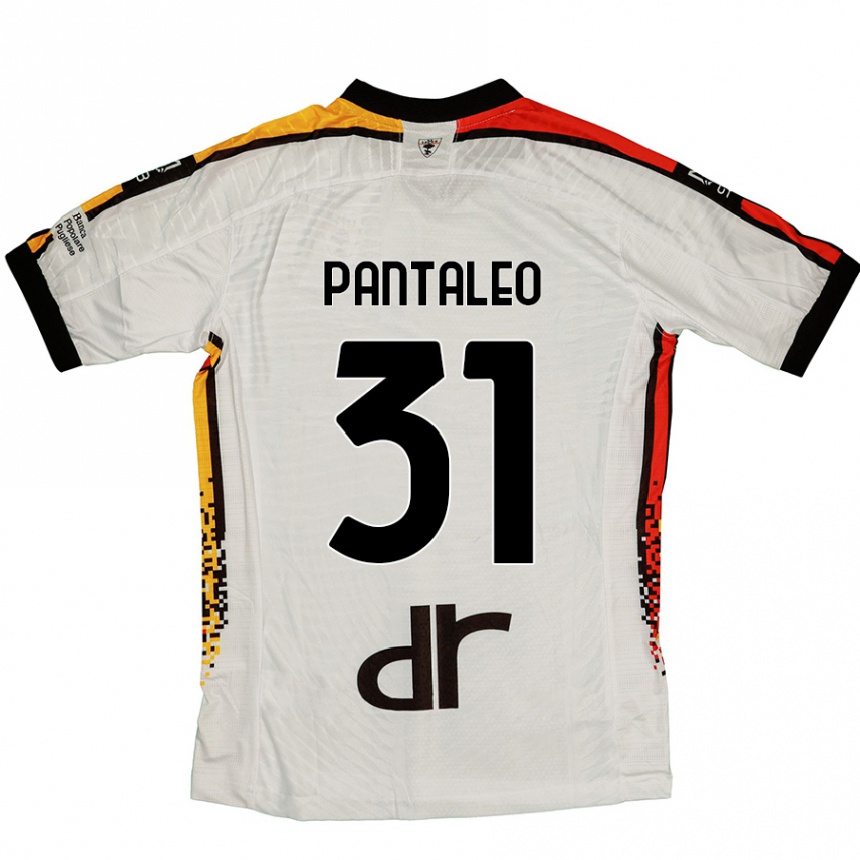 Kids Football Dario Pantaleo #31 White Black Away Jersey 2024/25 T-Shirt Australia