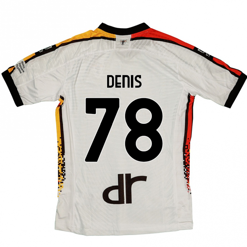 Kids Football Max Denis #78 White Black Away Jersey 2024/25 T-Shirt Australia