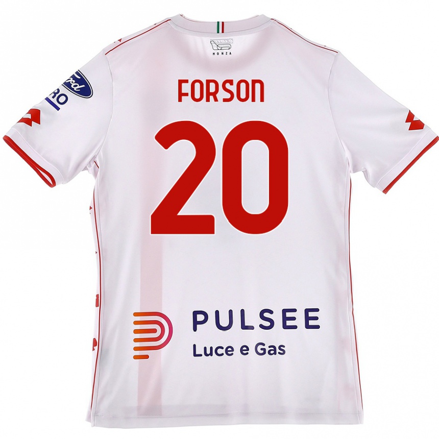 Kids Football Omari Forson #20 White Red Away Jersey 2024/25 T-Shirt Australia