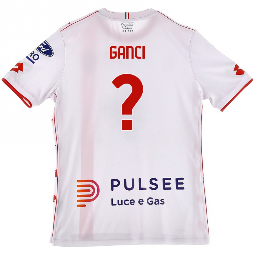 Kids Football Daniele Ganci #0 White Red Away Jersey 2024/25 T-Shirt Australia