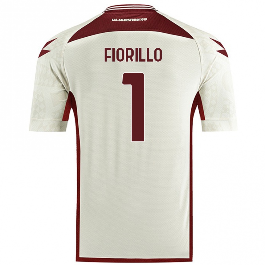 Kids Football Vincenzo Fiorillo #1 Cream Color Away Jersey 2024/25 T-Shirt Australia