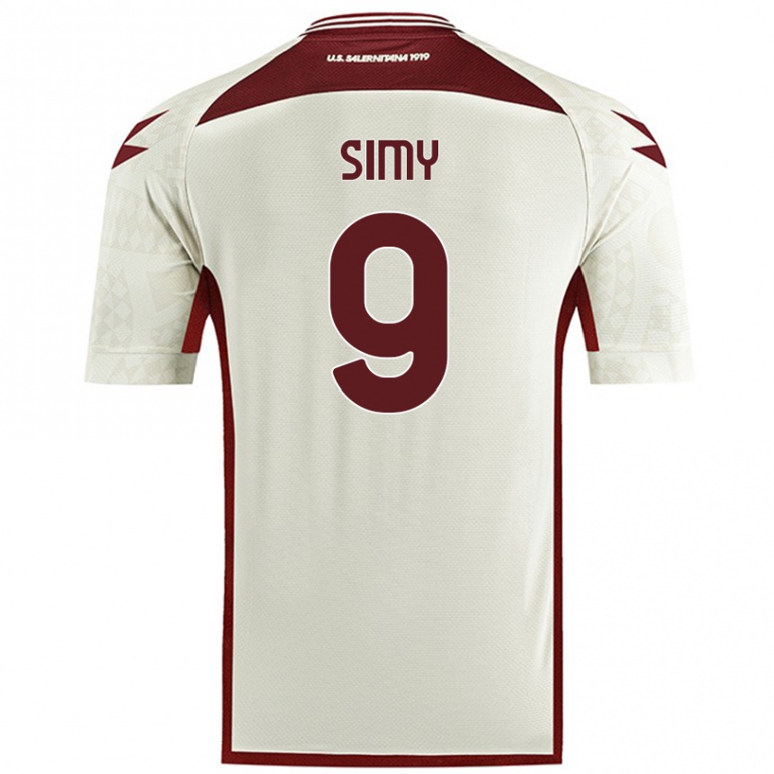 Kids Football Simy #9 Cream Color Away Jersey 2024/25 T-Shirt Australia