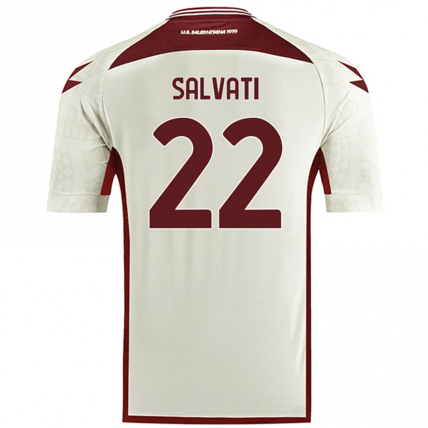 Kids Football Gregorio Salvati #22 Cream Color Away Jersey 2024/25 T-Shirt Australia