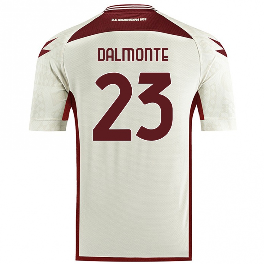 Kids Football Nicola Dalmonte #23 Cream Color Away Jersey 2024/25 T-Shirt Australia