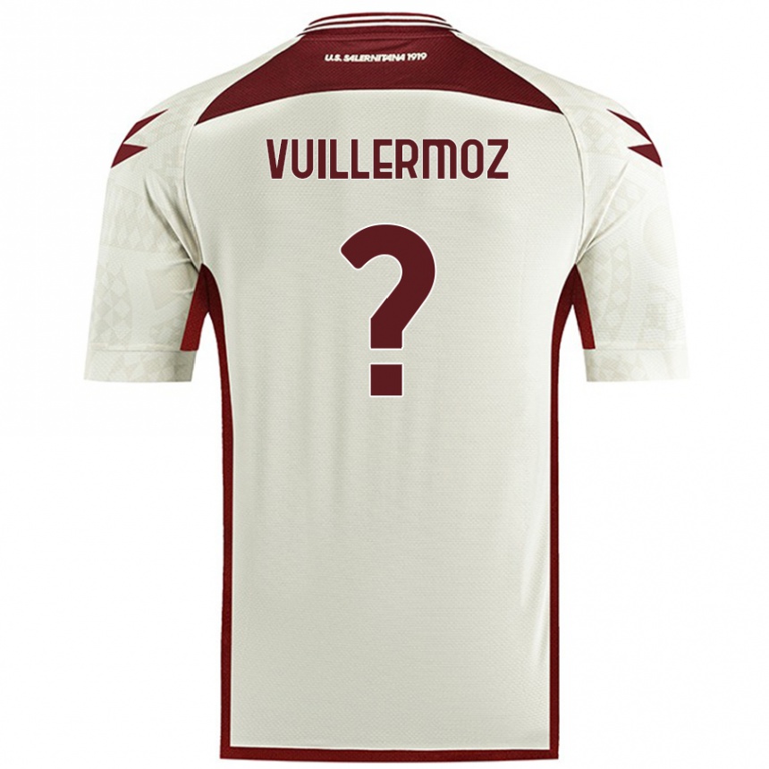 Kids Football Joshua Vuillermoz #0 Cream Color Away Jersey 2024/25 T-Shirt Australia