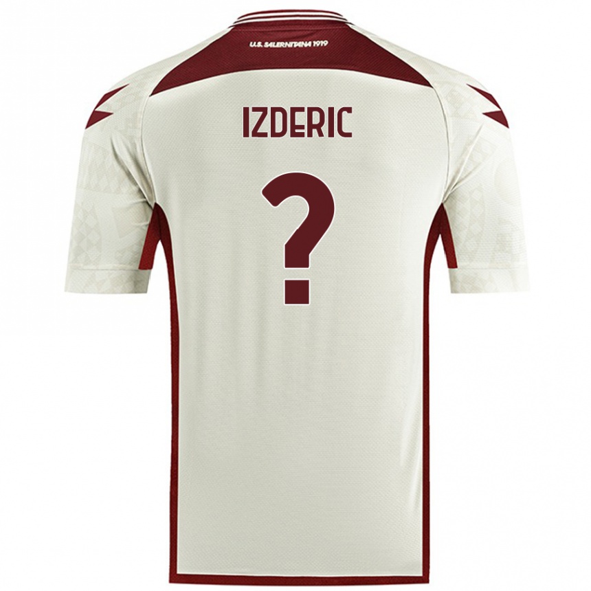 Kids Football Luka Izderic #0 Cream Color Away Jersey 2024/25 T-Shirt Australia