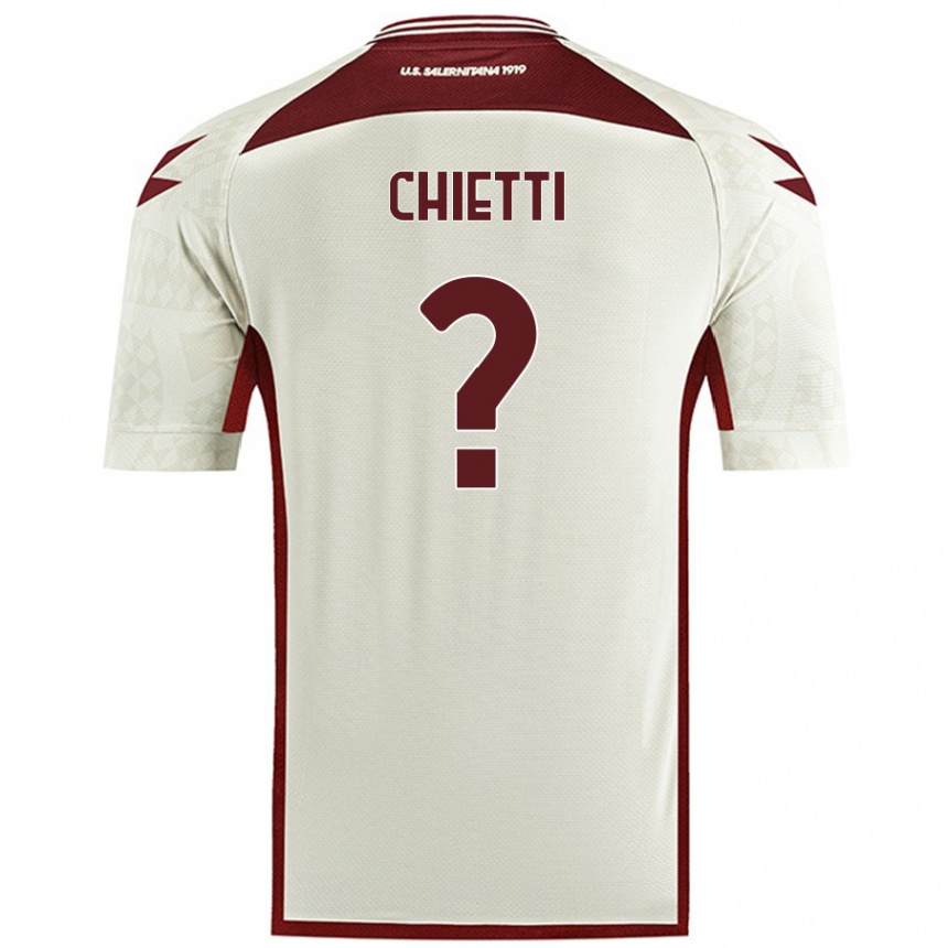 Kids Football Francesco Chietti #0 Cream Color Away Jersey 2024/25 T-Shirt Australia