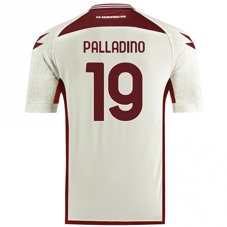 Kids Football Alfonso Palladino #19 Cream Color Away Jersey 2024/25 T-Shirt Australia