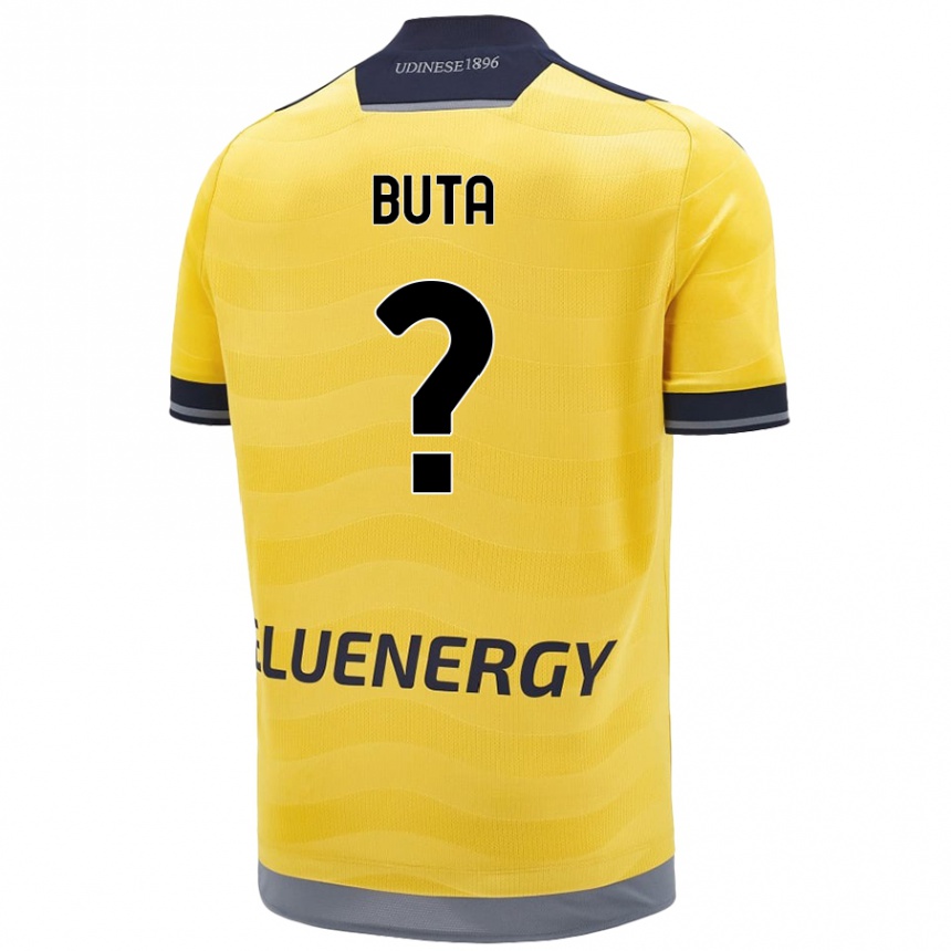 Kids Football Leonardo Buta #0 Golden Away Jersey 2024/25 T-Shirt Australia