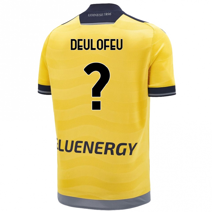 Kids Football Gerard Deulofeu #0 Golden Away Jersey 2024/25 T-Shirt Australia