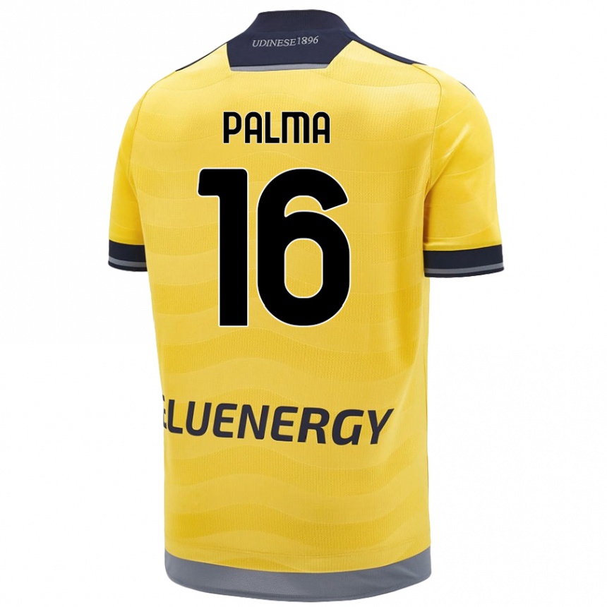 Kids Football Matteo Palma #16 Golden Away Jersey 2024/25 T-Shirt Australia