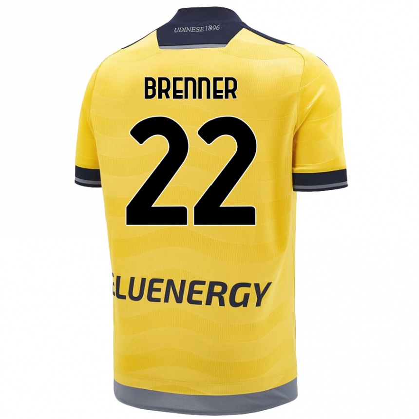 Kids Football Brenner #22 Golden Away Jersey 2024/25 T-Shirt Australia