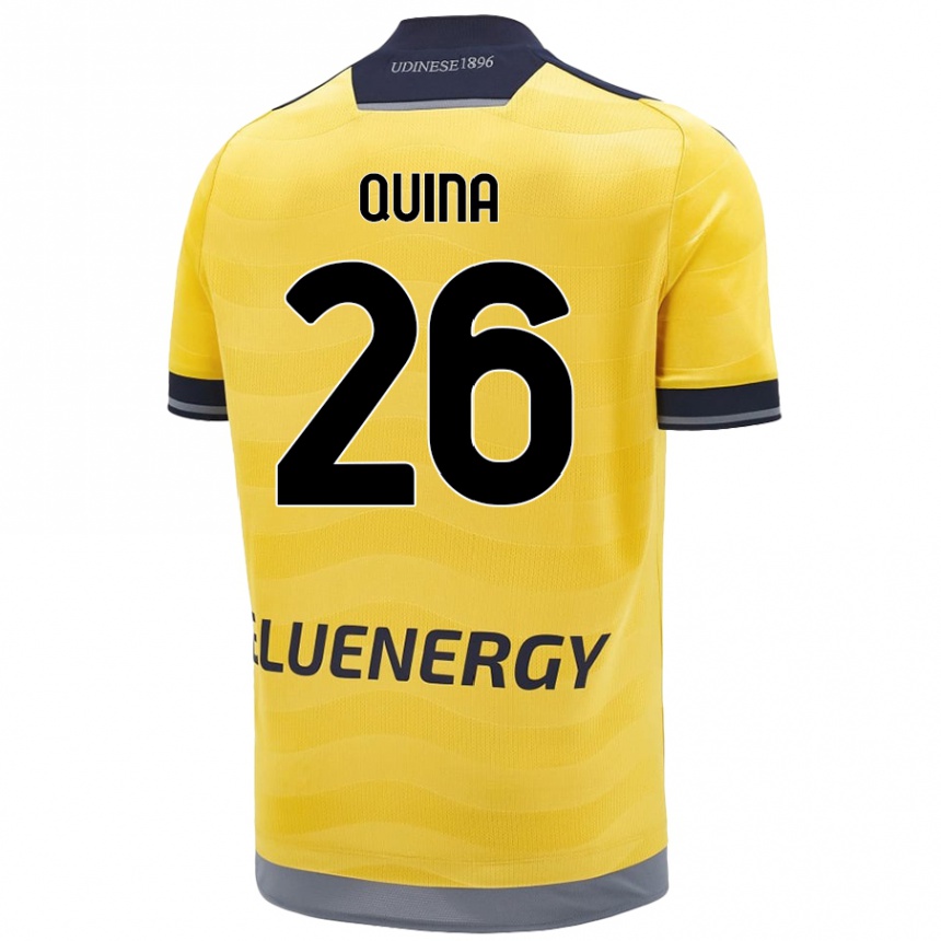 Kids Football Domingos Quina #26 Golden Away Jersey 2024/25 T-Shirt Australia