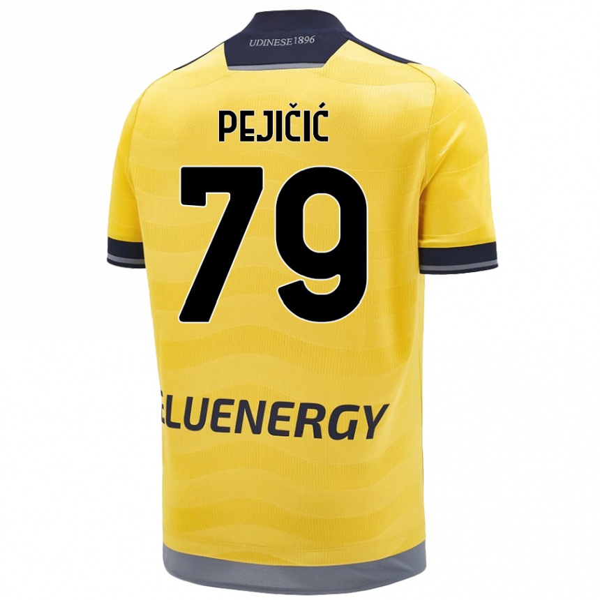 Kids Football David Pejičić #79 Golden Away Jersey 2024/25 T-Shirt Australia