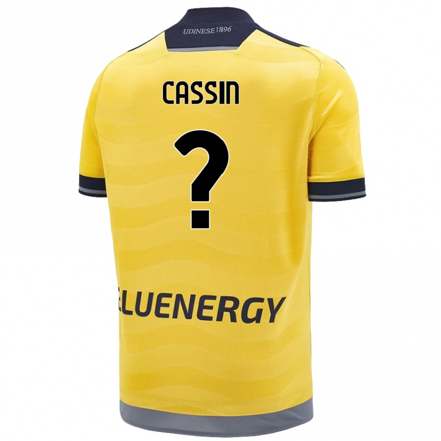 Kids Football Marco Cassin #0 Golden Away Jersey 2024/25 T-Shirt Australia