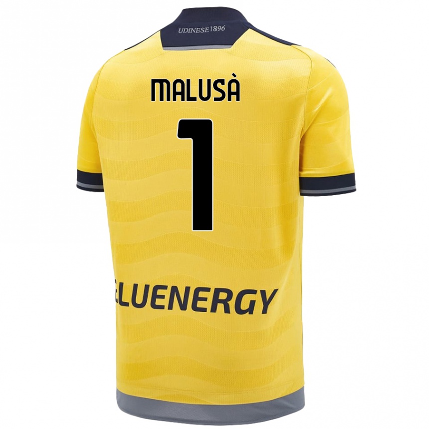 Kids Football Joel Malusà #1 Golden Away Jersey 2024/25 T-Shirt Australia