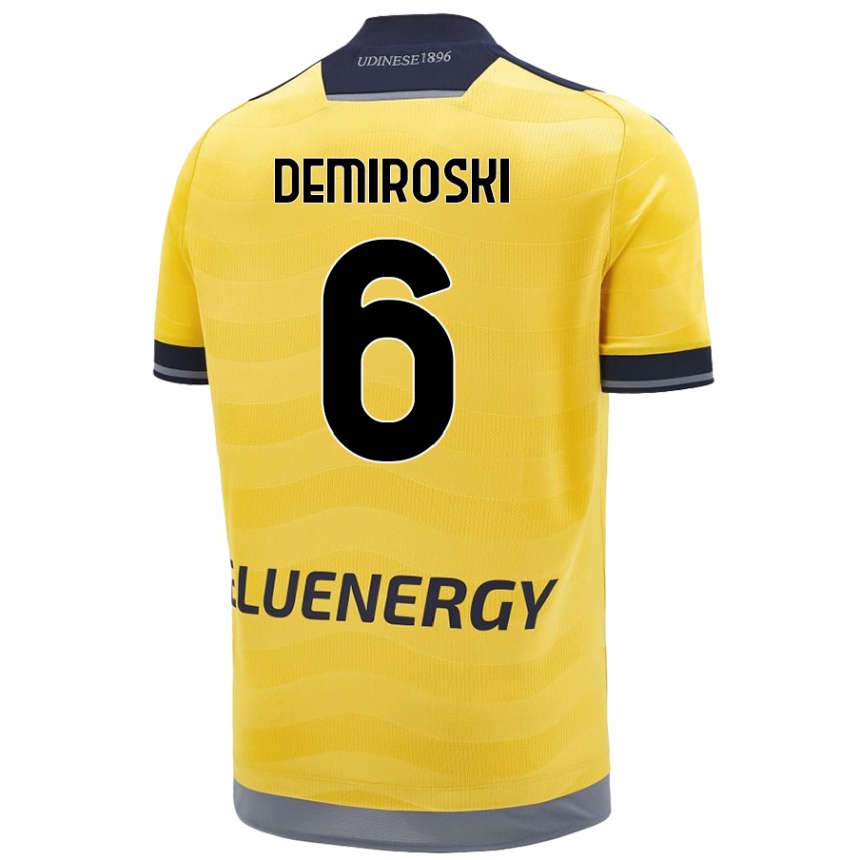 Kids Football Shenol Demiroski #6 Golden Away Jersey 2024/25 T-Shirt Australia