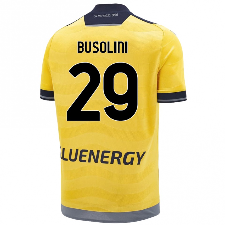 Kids Football Alessandro Busolini #29 Golden Away Jersey 2024/25 T-Shirt Australia