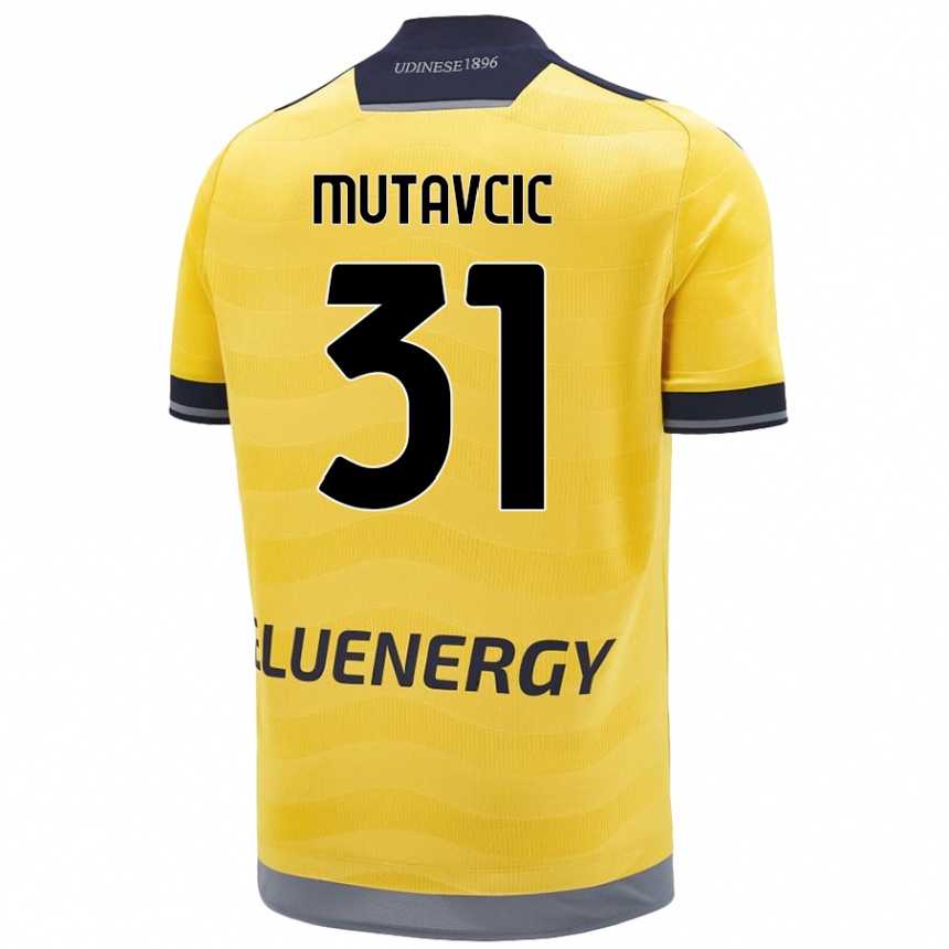 Kids Football Jan Mutavcic #31 Golden Away Jersey 2024/25 T-Shirt Australia