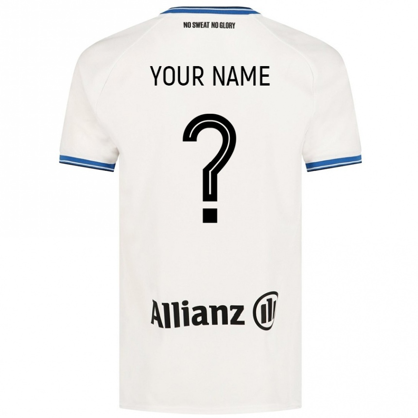 Kids Football Your Name #0 White Away Jersey 2024/25 T-Shirt Australia