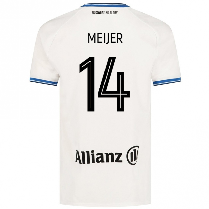 Kids Football Bjorn Meijer #14 White Away Jersey 2024/25 T-Shirt Australia