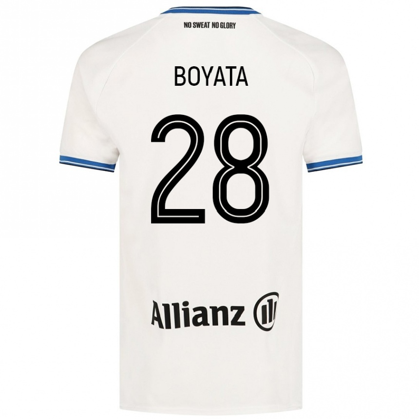 Kids Football Dedryck Boyata #28 White Away Jersey 2024/25 T-Shirt Australia