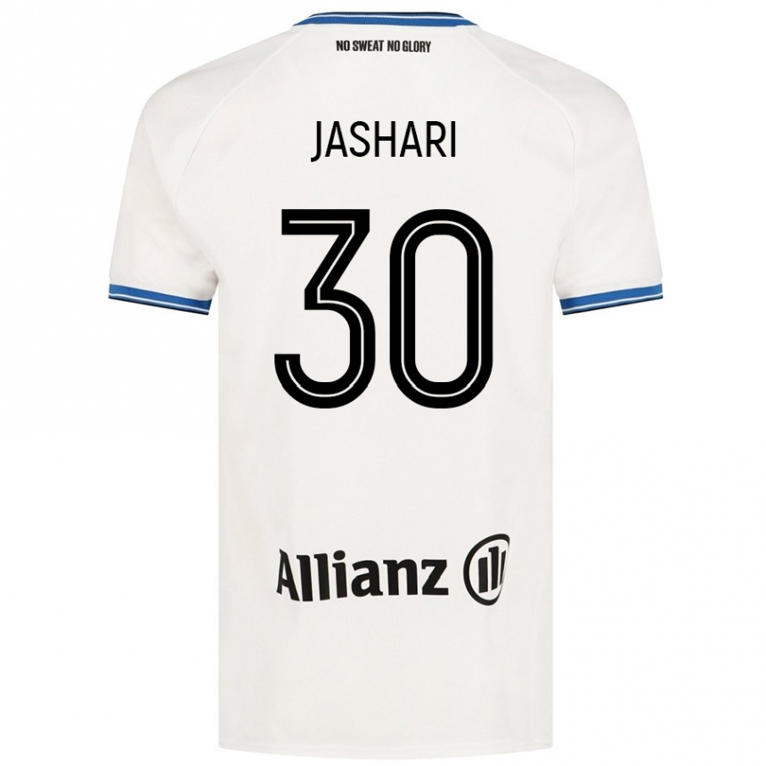 Kids Football Ardon Jashari #30 White Away Jersey 2024/25 T-Shirt Australia