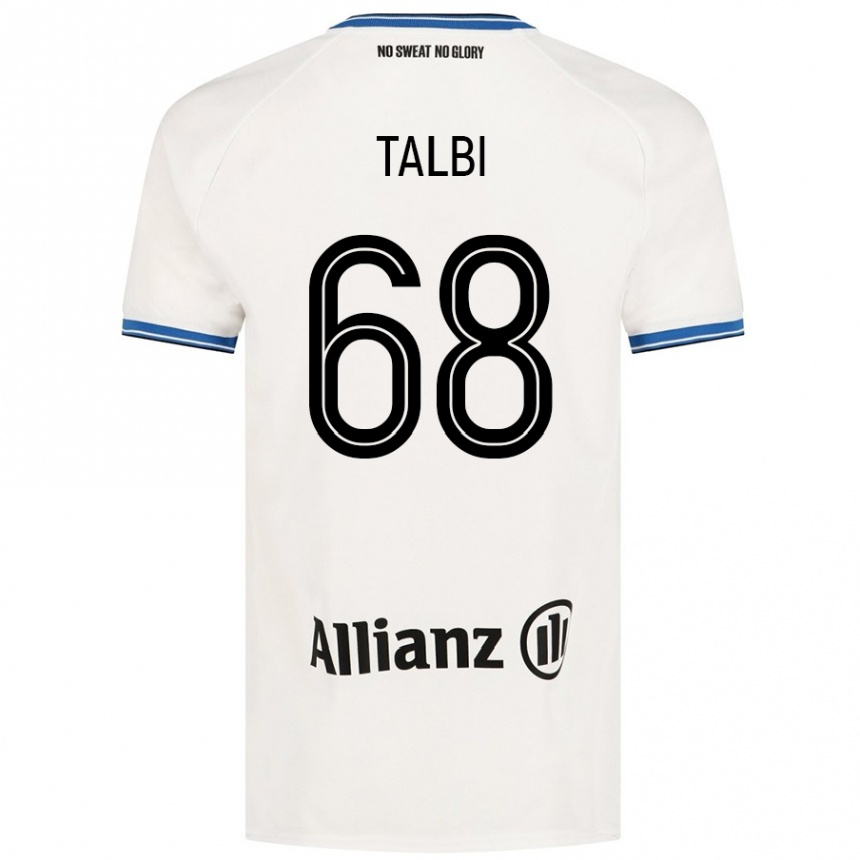 Kids Football Chemsdine Talbi #68 White Away Jersey 2024/25 T-Shirt Australia