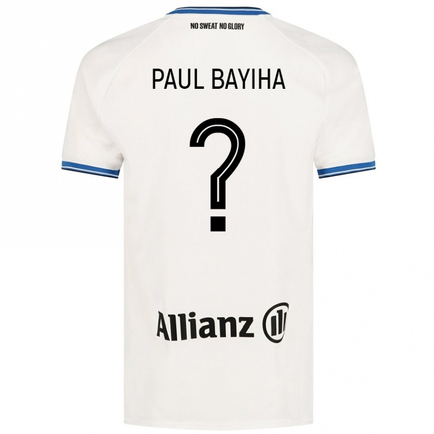 Kids Football Jean Paul Bayiha #0 White Away Jersey 2024/25 T-Shirt Australia