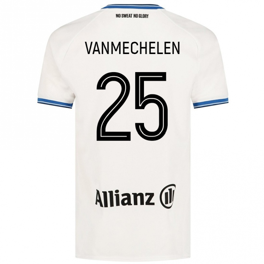 Kids Football Davinia Vanmechelen #25 White Away Jersey 2024/25 T-Shirt Australia