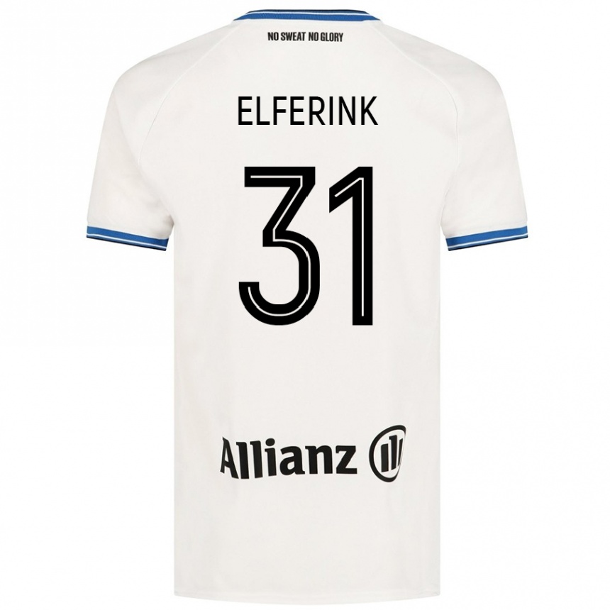 Kids Football Marie Elferink #31 White Away Jersey 2024/25 T-Shirt Australia