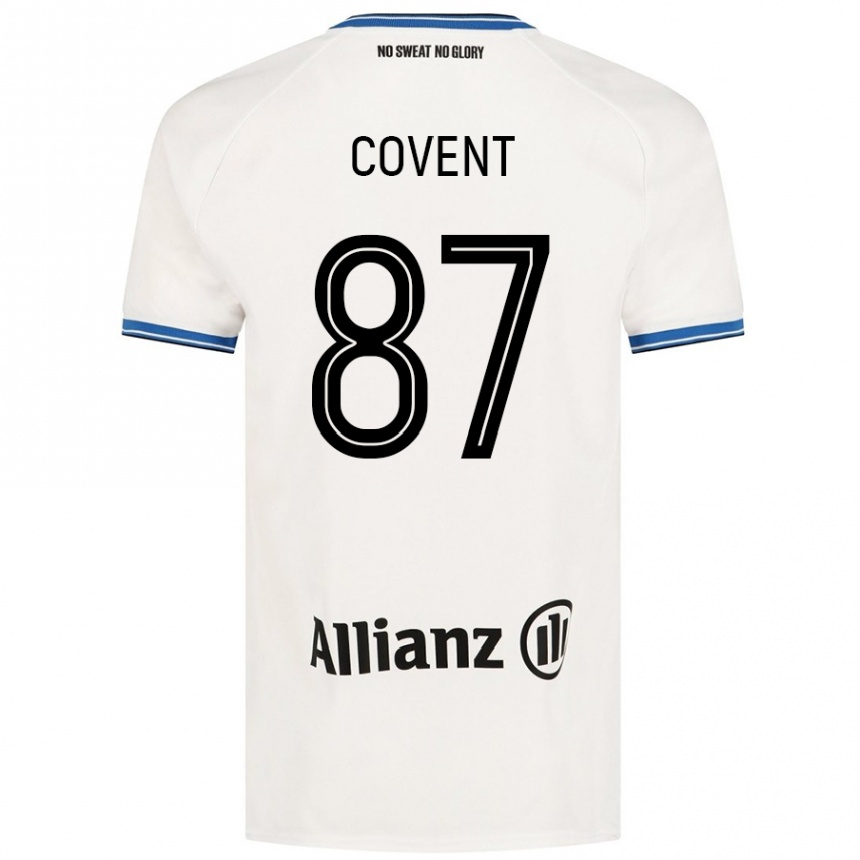 Kids Football Jorijn Covent #87 White Away Jersey 2024/25 T-Shirt Australia