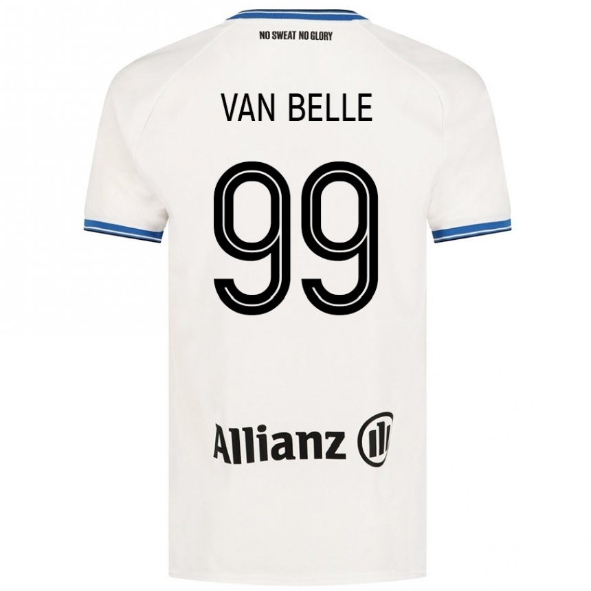 Kids Football Lyndsey Van Belle #99 White Away Jersey 2024/25 T-Shirt Australia