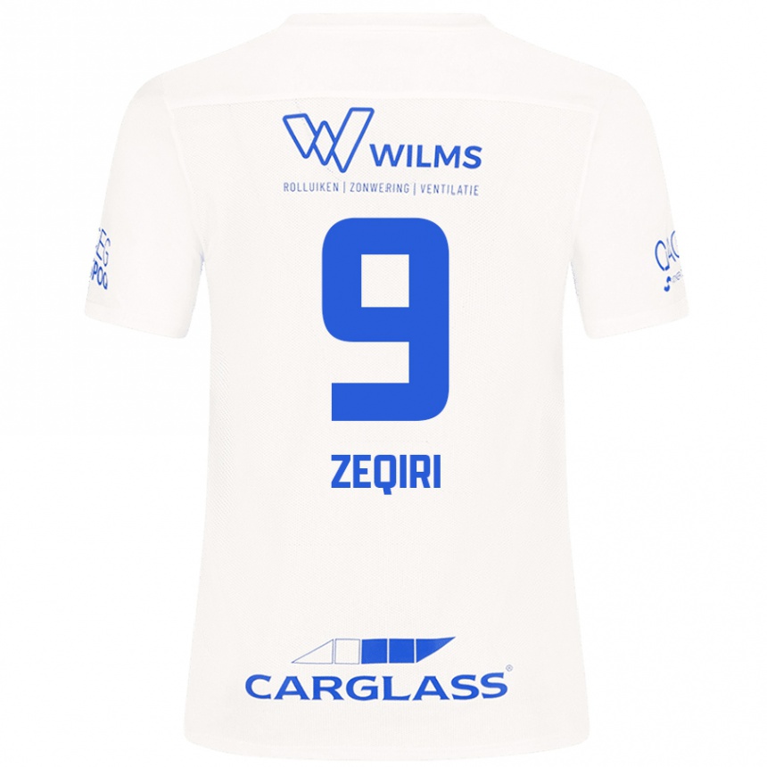 Kids Football Andi Zeqiri #9 White Away Jersey 2024/25 T-Shirt Australia