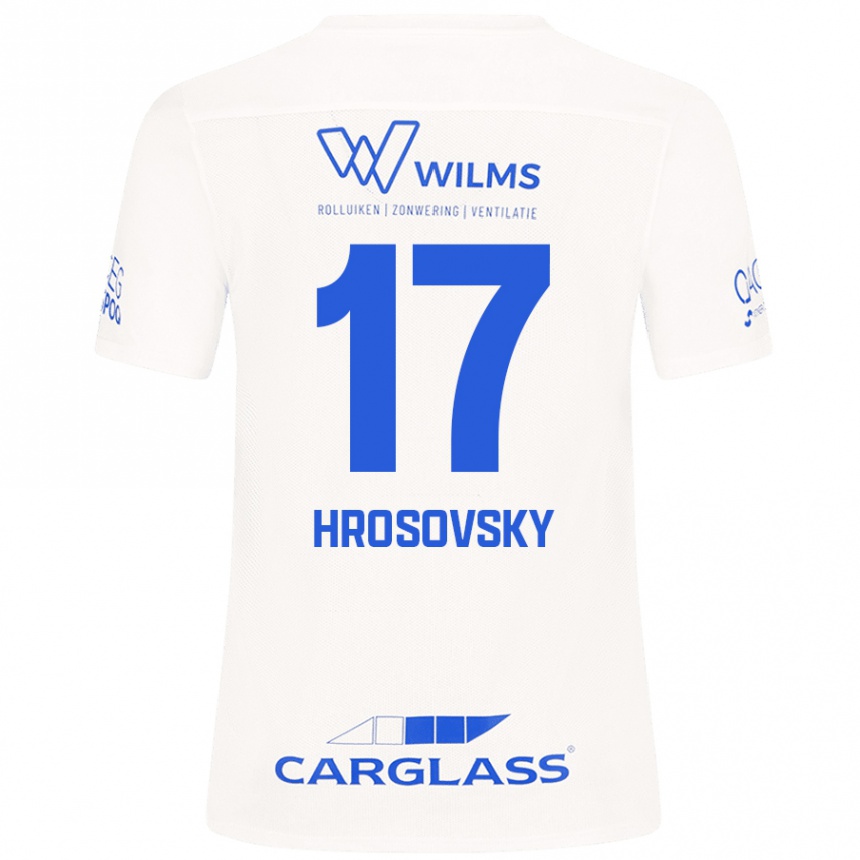 Kids Football Patrik Hrosovsky #17 White Away Jersey 2024/25 T-Shirt Australia