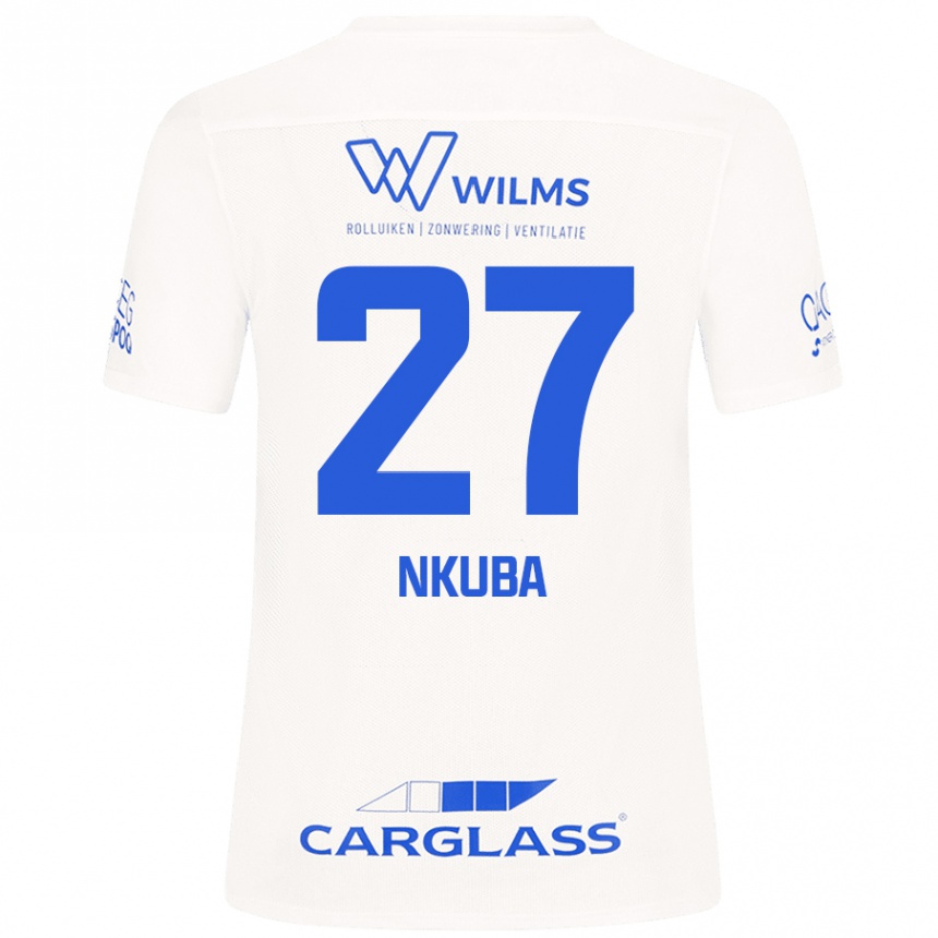 Kids Football Ken Nkuba #27 White Away Jersey 2024/25 T-Shirt Australia