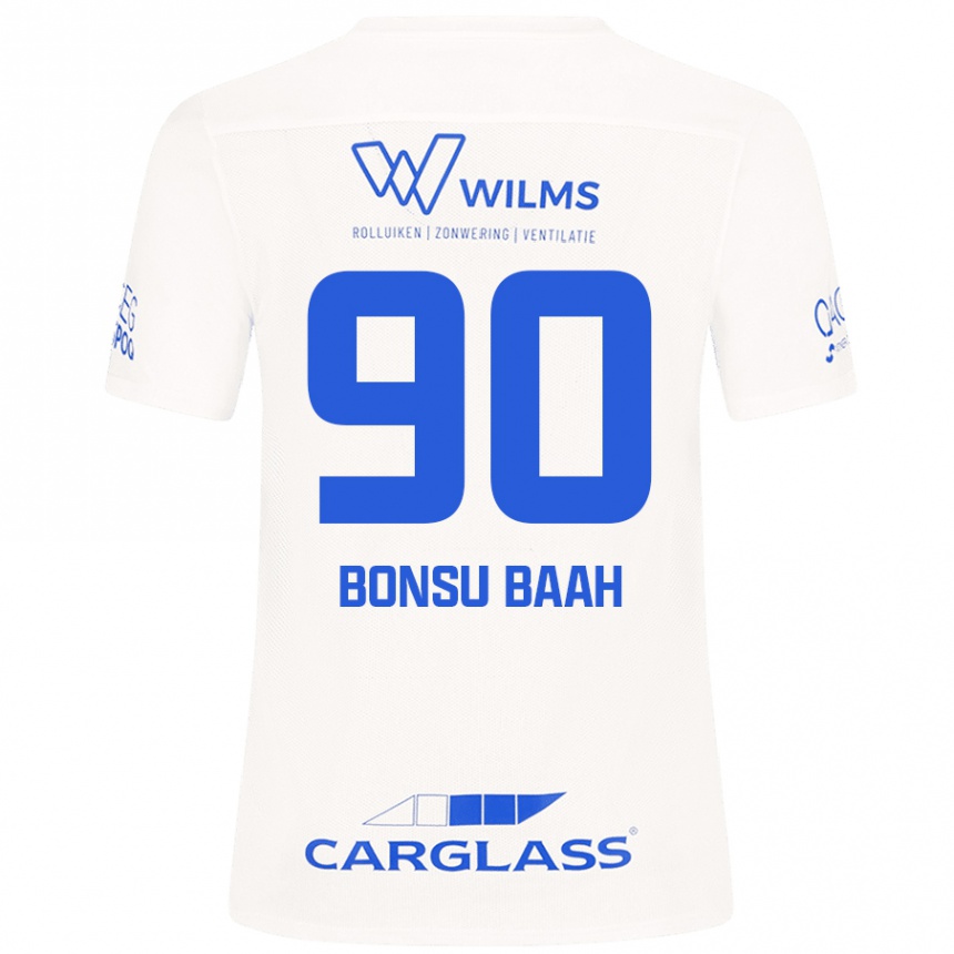 Kids Football Christopher Bonsu Baah #90 White Away Jersey 2024/25 T-Shirt Australia