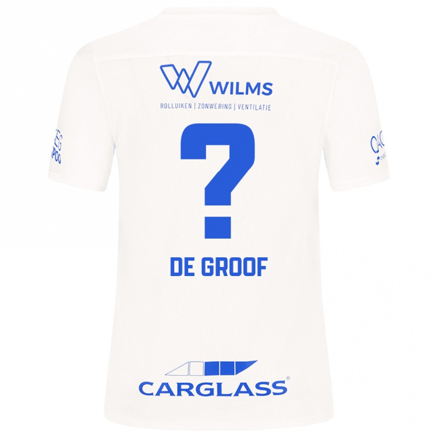 Kids Football Jens De Groof #0 White Away Jersey 2024/25 T-Shirt Australia