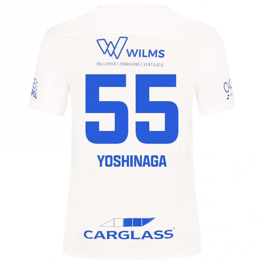 Kids Football Yumeki Yoshinaga #55 White Away Jersey 2024/25 T-Shirt Australia