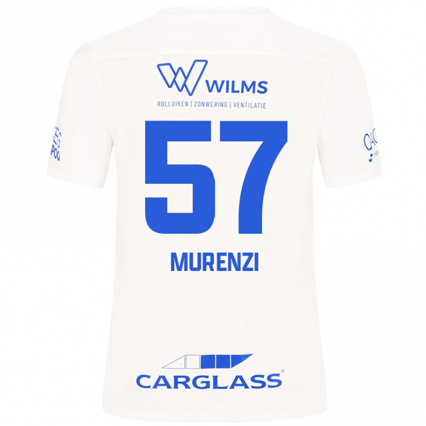 Kids Football Aaron Murenzi #57 White Away Jersey 2024/25 T-Shirt Australia